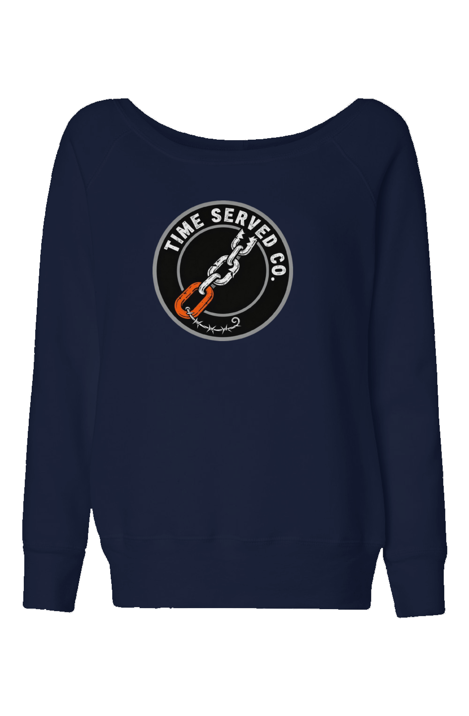 Womens Wide Neck Sweatshirt